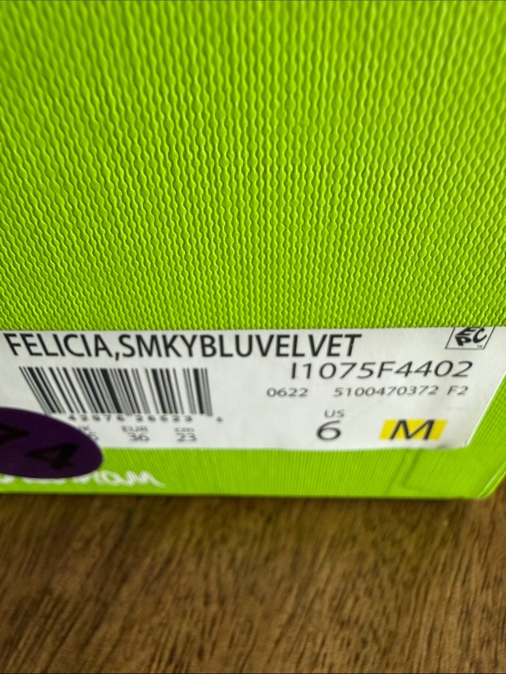 Sam Edelman smokey blue Velvet Ballet Flats - Picture 7 of 7